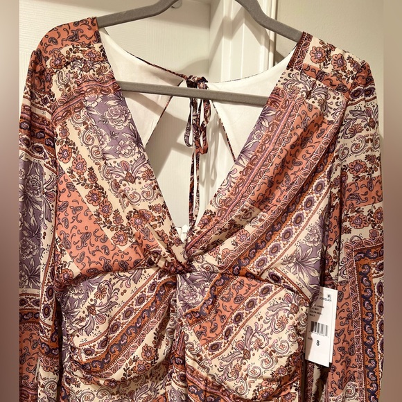 JULIA JORDAN V Neck Paisley Fit and Flare Dress Size 8. NWT - Picture 7 of 11